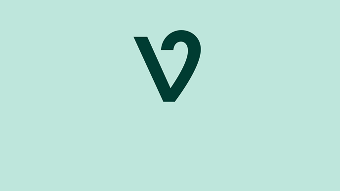 Velliv font, logo, design, grønt logo på lysegrøn baggrund