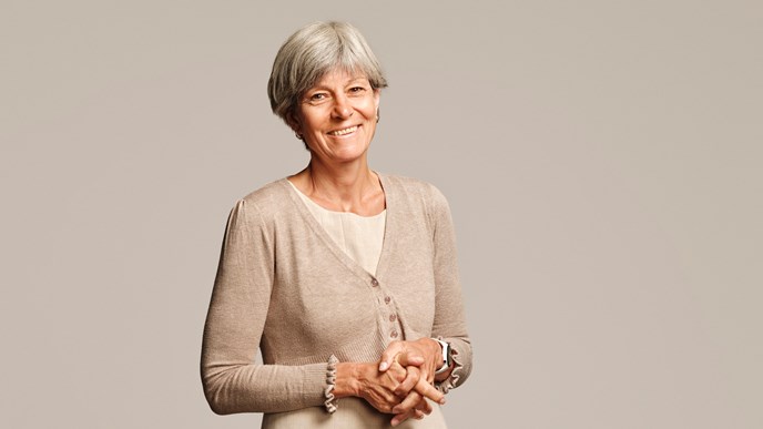 Gitte Aggerholm, Velliv, Direktionen, Står med foldede hænder